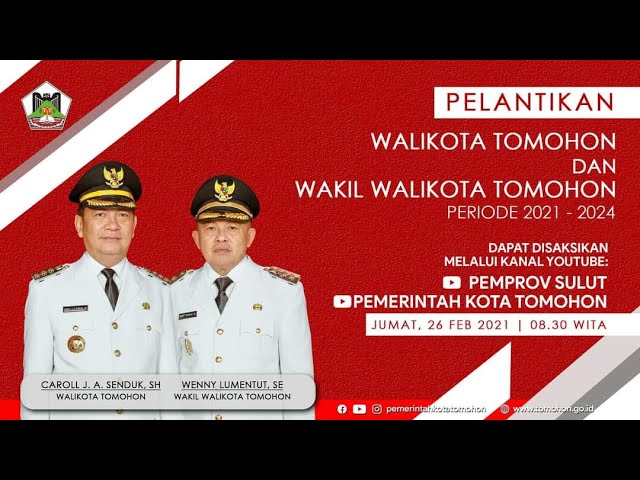 Bupati dan Wakil Bupati Tomohon Periode 2025-2030